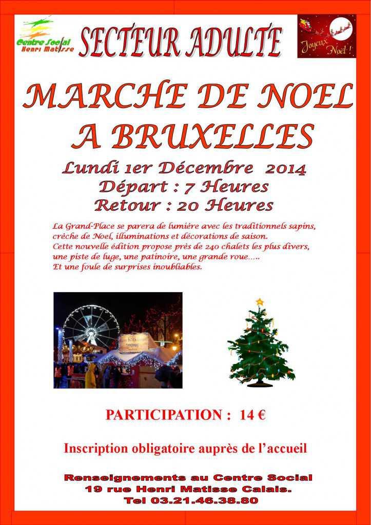 affiche marche de noel 2014 bruxelles